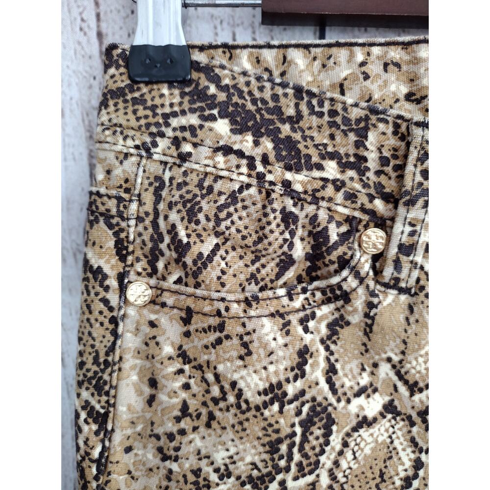 Tory Burch Snakeskin Python Print Super Skinny Je… - image 3
